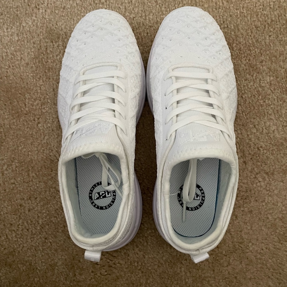 Athletic Propulsion Lab (APL) Techloom Phantom Sneakers, white, size 7